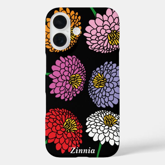 Fun Zinnia Blume Design personalisiert Case-Mate iPhone Hülle (Rückseite)