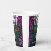 Fun Zipline Lila Pink Forest Girl Abenteuer Pappbecher (Rechts)