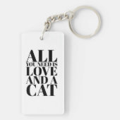 Fun Zitat Alles, was Sie brauchen, ist Liebe und K Schlüsselanhänger (Rückseite)