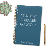 Fun Zitat Aquamarin Bestes lustiges Geschenk Minim Notizblock