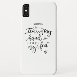 Fun Zitat Dog Person Tea Lover Handschrift Case-Mate iPhone Hülle