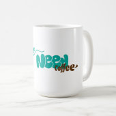 Fun Zitat "Ich brauche Kaffee" Kaffeetasse (VorderseiteRechts)