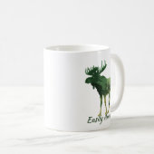 Fun Zitat leicht gemoosierte Camouflage Elch Kaffeetasse (VorderseiteRechts)