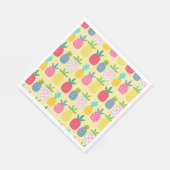 Fun Zitronenbunter Ananas gemusterte Servietten (Ecke)