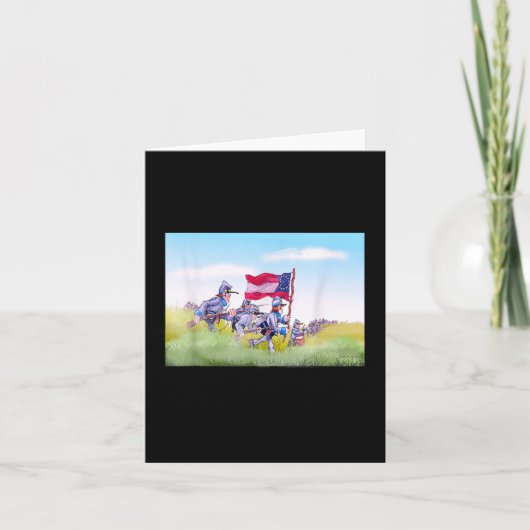Fun Zivil War Picketts Charge Karte (Vorderseite)