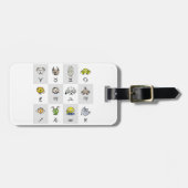 Fun Zodiac Astrological Characters Gepäckanhänger (Vorderseite horizontal)