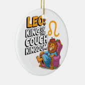 Fun Zodiac Leo Design Keramik Ornament (Rechts)
