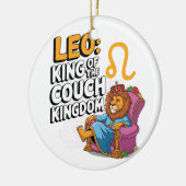 Fun Zodiac Leo Design Keramik Ornament (Links)