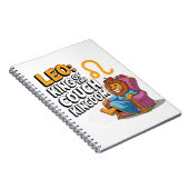 Fun Zodiac Leo Design Notizblock (Rechte Seite)