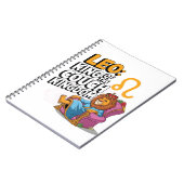 Fun Zodiac Leo Design Notizblock (Linke Seite)