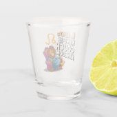 Fun Zodiac Leo Design Schnapsglas (Rückseite)
