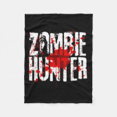 Fun Zombie Hunter Design für Jungs Mädchen Hallowe Fleecedecke (Vorderseite)