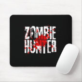 Fun Zombie Hunter Design für Jungs Mädchen Hallowe Mousepad (Mit Mouse)