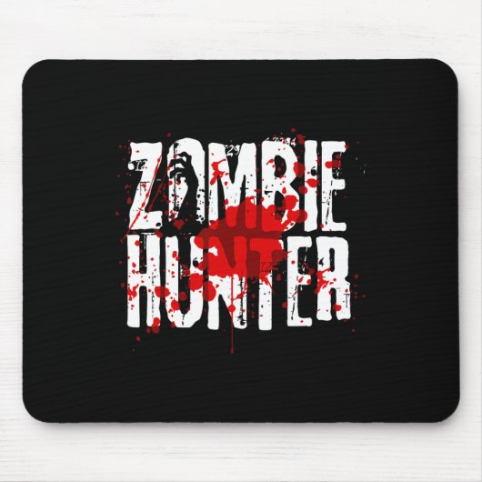 Fun Zombie Hunter Design für Jungs Mädchen Hallowe Mousepad (Vorne)