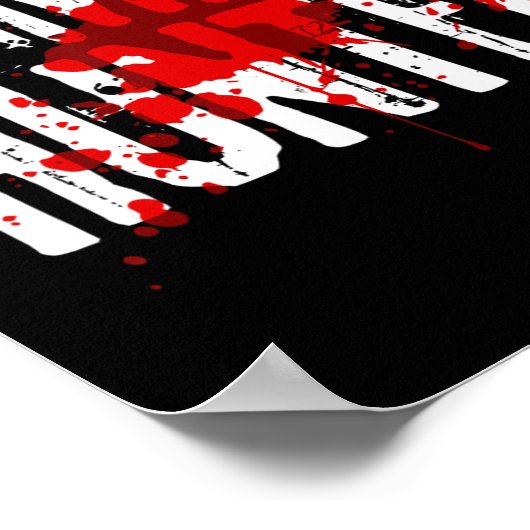 Fun Zombie Hunter Design für Jungs Mädchen Hallowe Poster (Ecke)