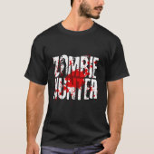 Fun Zombie Hunter Design für Jungs Mädchen Hallowe T-Shirt (Vorderseite)