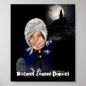 Fun Zombie Karikatur Foto-Vorlage - Poster-Geschen Poster (Vorne)