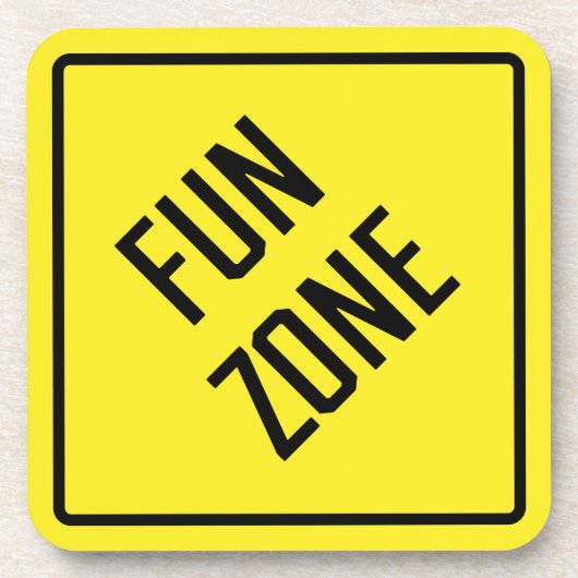 Fun Zone Hard Plastic Untersetzer (Vorderseite)