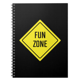 Fun Zone Verkehrszeichen SpiralNotebook Notizblock