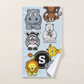 Fun Zoo Animals Badhandtuch Set (Handtuch)