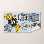Fun Zoo Animals Badhandtuch Set (Handtuch)