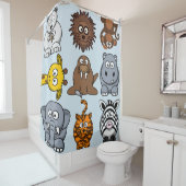 Fun Zoo Animals Duschvorhang (Beispiel)