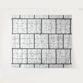 Fun ZOOM Virtual Meeting SUDOKU Hintergrund Wandteppich (Vorderseite (Horizontal))