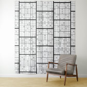 Fun ZOOM Virtual Meeting SUDOKU Hintergrund Wandteppich (Beispiel)