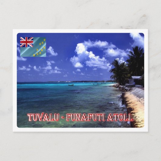 Funafuti Atoll Beach - Tuvalu - Postkarte (Vorderseite)