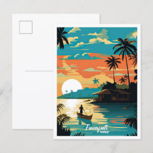 Funafuti Tuvalu Kunst, Dichtung und Musik Postkarte
