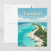 Funafuti Tuvalu Postkarte (Vorne/Hinten)
