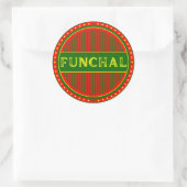 Funchal City Pride Emblem – Portuguese Identity Runder Aufkleber (Tasche)