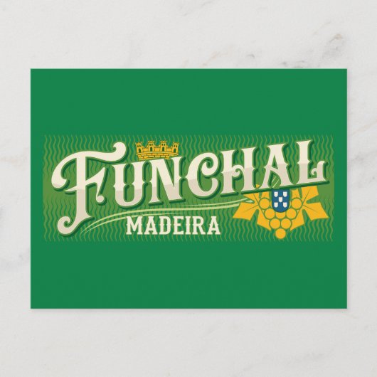 Funchal Madeira Postkarte (Vorderseite)