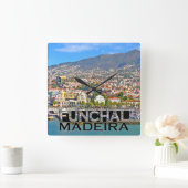 Funchal Quadratische Wanduhr (Zuhause)