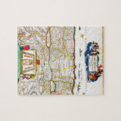 Funck Karte 1720 von Heiligem Land Israels Puzzle (Horizontal)