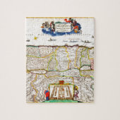 Funck Karte 1720 von Heiligem Land Israels Puzzle (Vertikal)