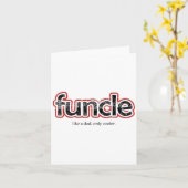 Funcle Definition Funny Joke Geschenk für Onkel Karte (Gelbe Blume)