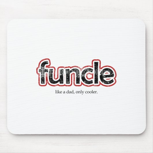 Funcle Definition Funny Joke Geschenk für Onkel Mousepad (Vorne)