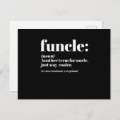 Funcle Definition Uncle Niece Nephew Godami Gif Postkarte (Vorne/Hinten)