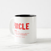 Funcle Definition Zweifarbige Tasse (Vorderseite Links)