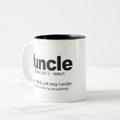 Funcle Definitions-lustige Zitat-Tasse Zweifarbige Tasse (Vorderseite Links)