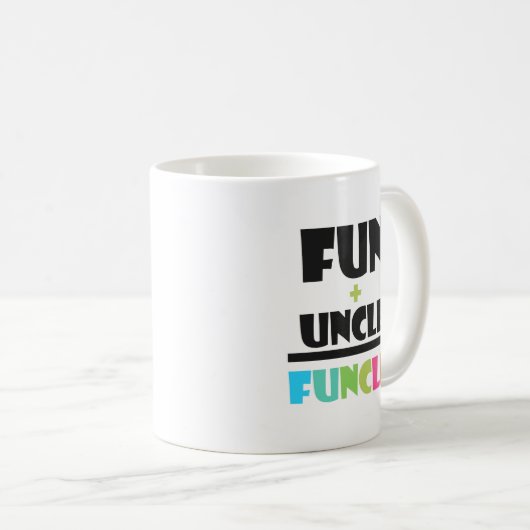 Funcle Definitions-Spaß+uncle=Funcle lustiger Kaffeetasse (VorderseiteRechts)