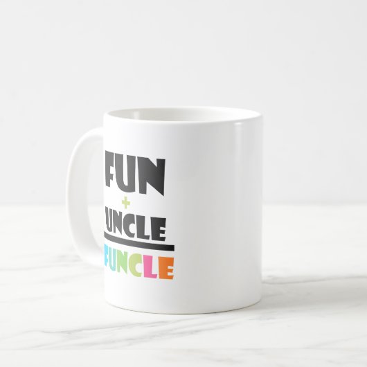 Funcle Definitions-Spaß+uncle=Funcle lustiger Kaffeetasse (Vorderseite Links)