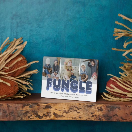 Funcle Funny Cool Uncle Foto Fotoplatte (Seite)