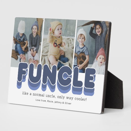 Funcle Funny Cool Uncle Foto Fotoplatte (Seite)