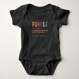 Funcle Funny Uncle Definition, Awesome Legend Hero Baby Strampler