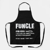 Funcle Funny Uncle Definition Schürze (Vorderseite)