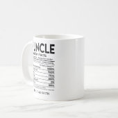 Funcle Nutritions Facts, Funny uncle Kaffeetasse (Vorderseite Links)
