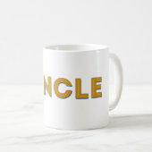 Funcle Retro inspirierte Typografie Kaffeetasse (VorderseiteRechts)