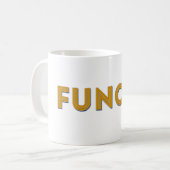 Funcle Retro inspirierte Typografie Kaffeetasse (Vorderseite Links)